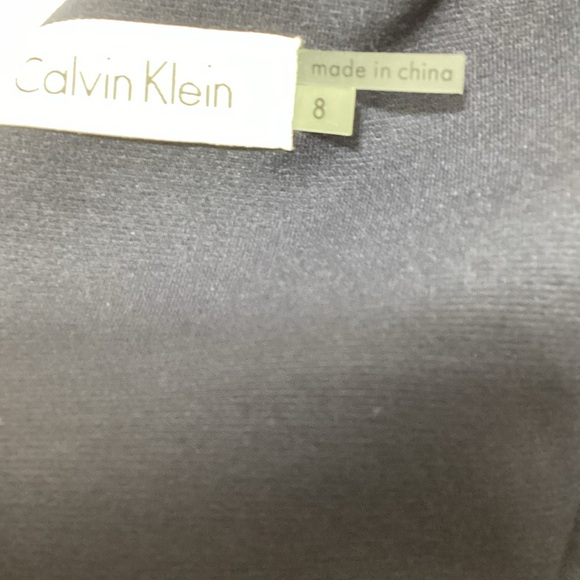 NWT Calvin Klein Size 8 Navy and White Midi Dress - Picture 8 of 12